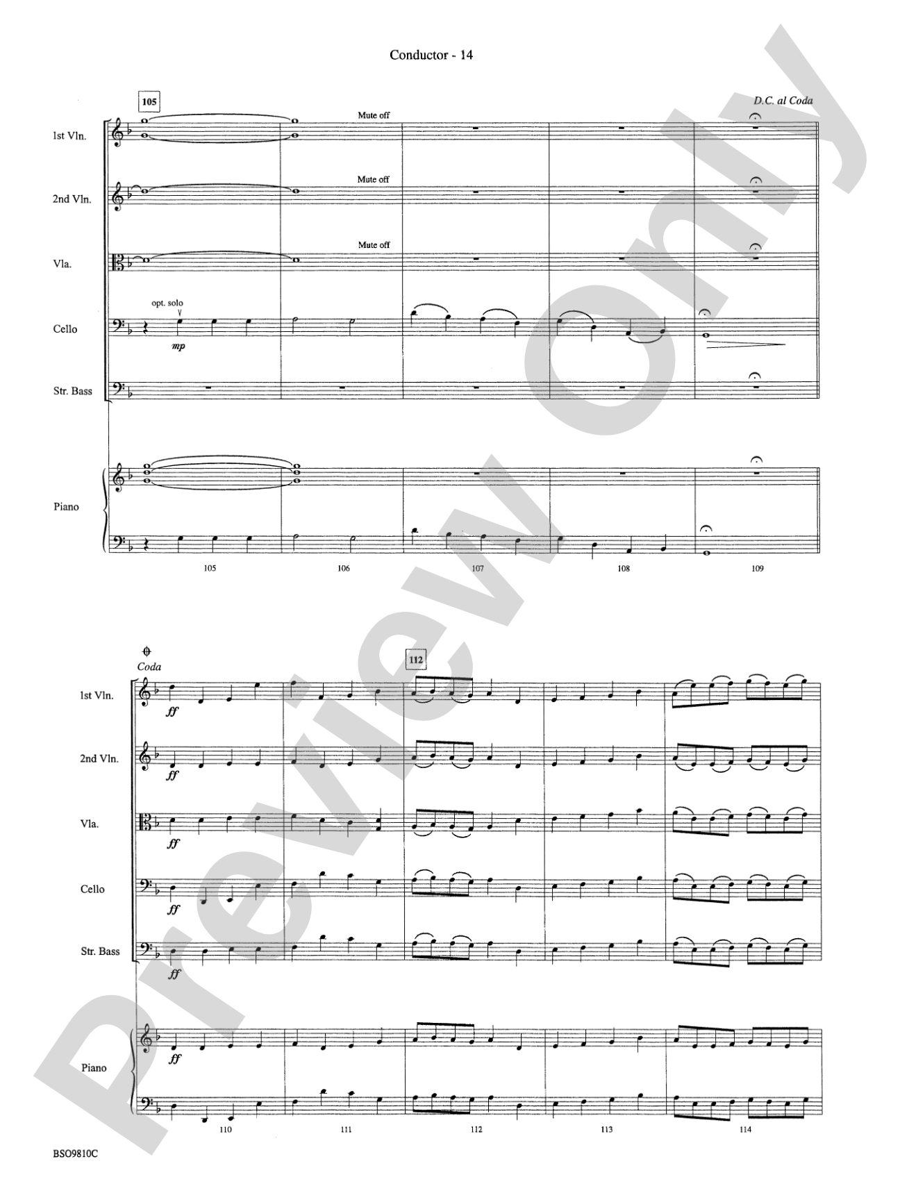 Ancient Ritual: String Orchestra Conductor Score & Parts