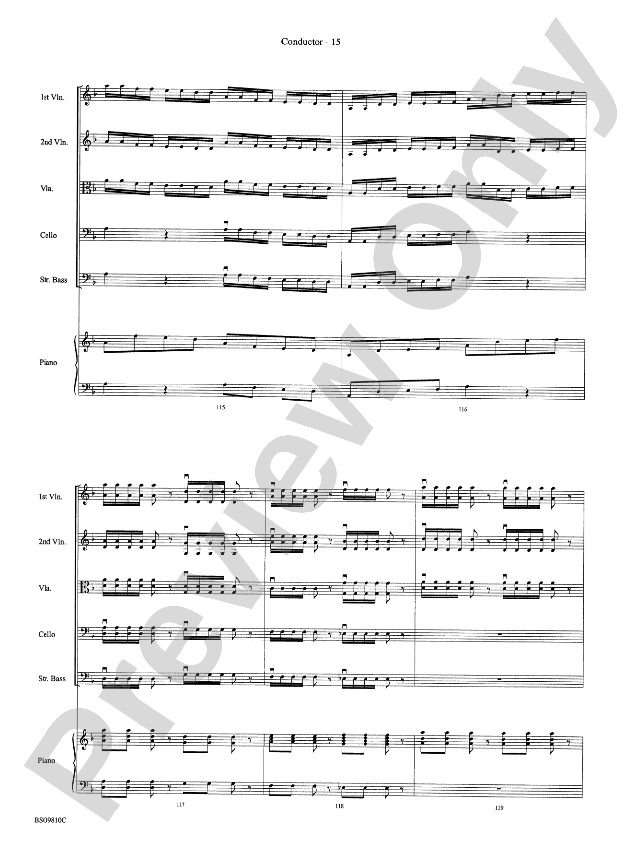 Ancient Ritual: String Orchestra Conductor Score & Parts