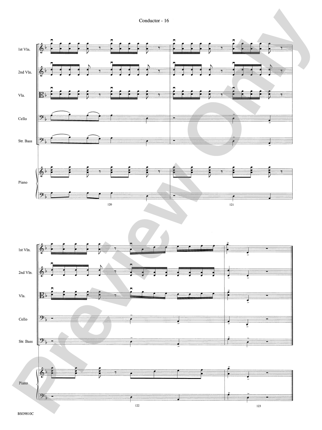 Ancient Ritual: String Orchestra Conductor Score & Parts