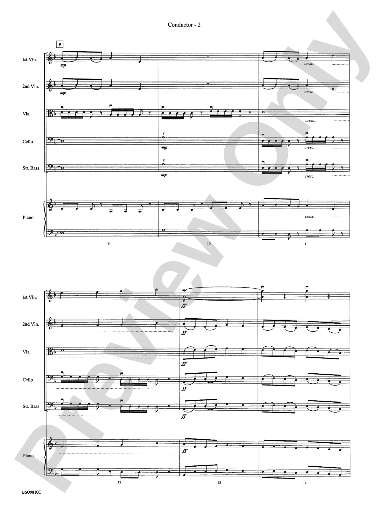 Ancient Ritual: String Orchestra Conductor Score & Parts