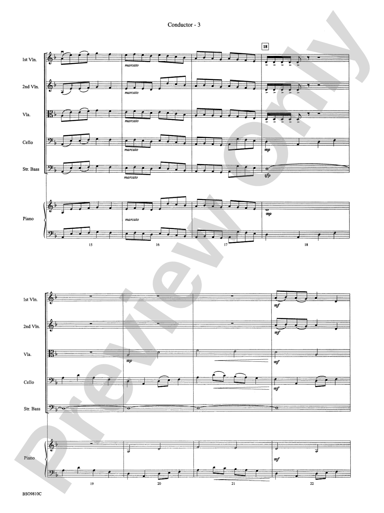 Ancient Ritual: String Orchestra Conductor Score & Parts