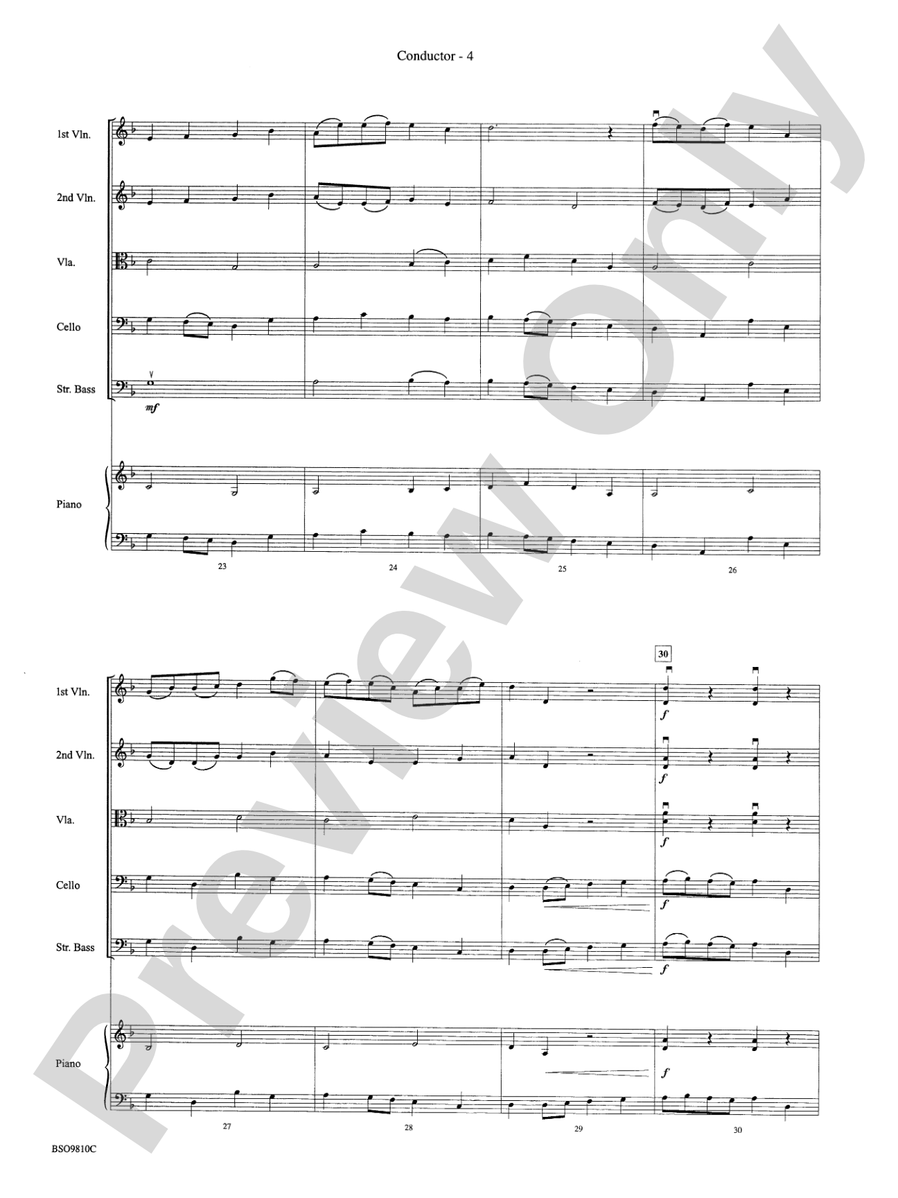 Ancient Ritual: String Orchestra Conductor Score & Parts