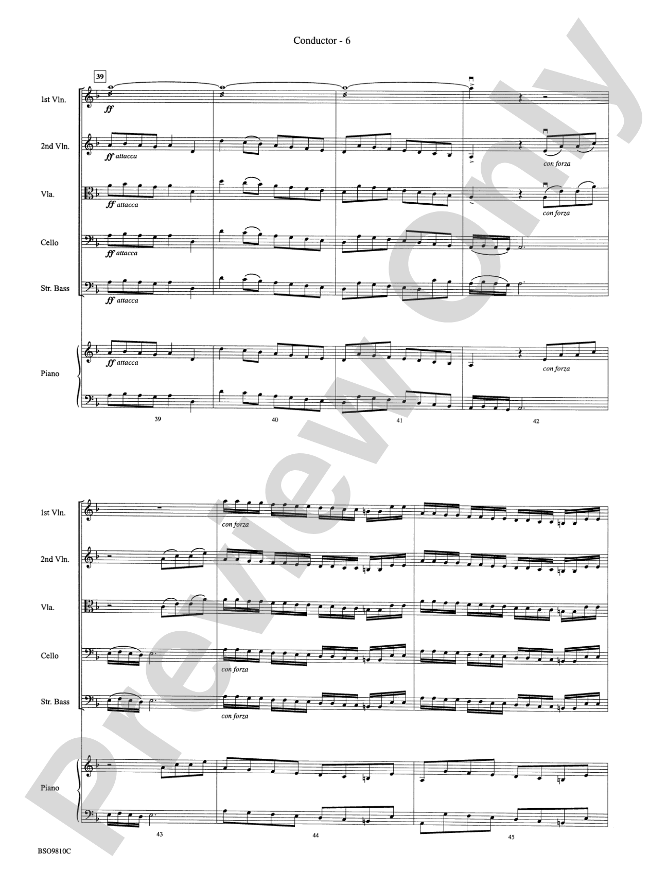 Ancient Ritual: String Orchestra Conductor Score & Parts