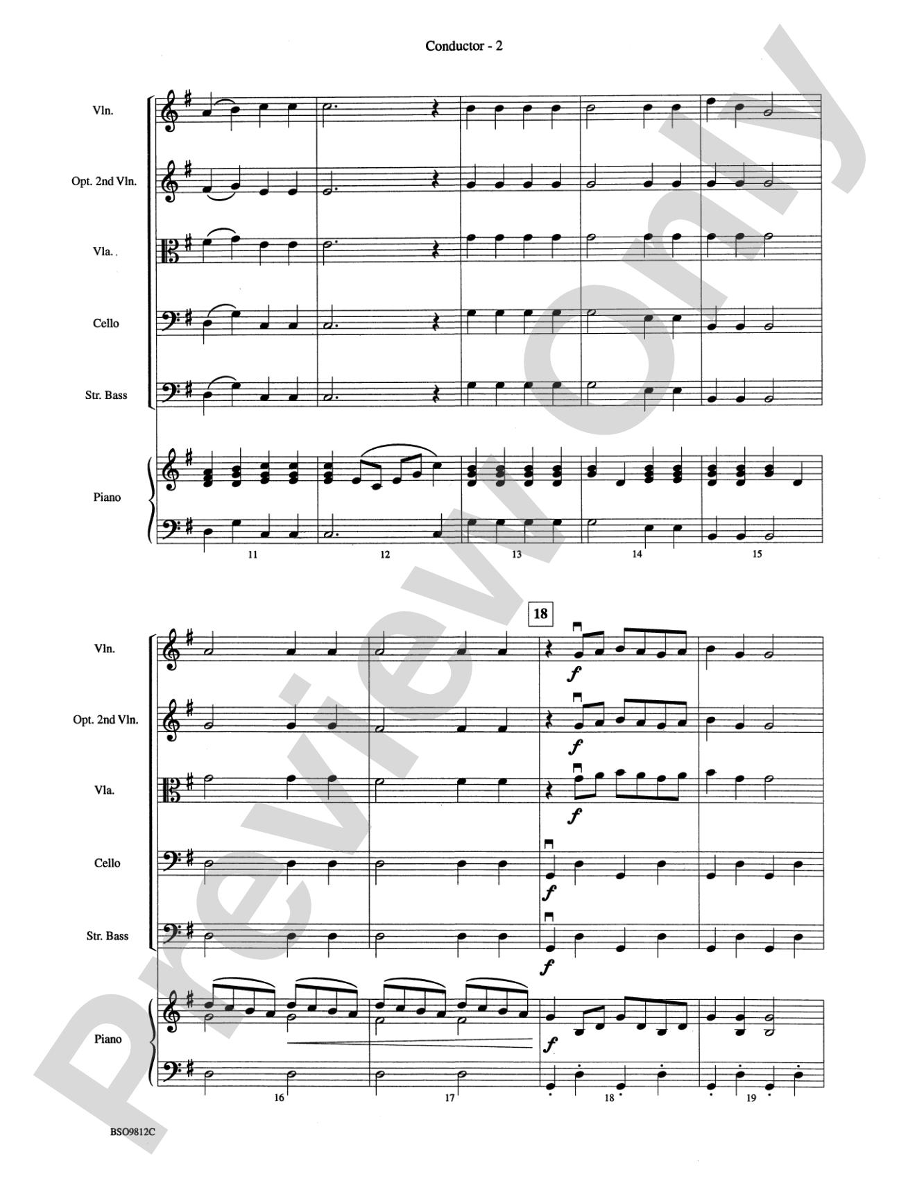 Overture 1812, Opus 49: Score