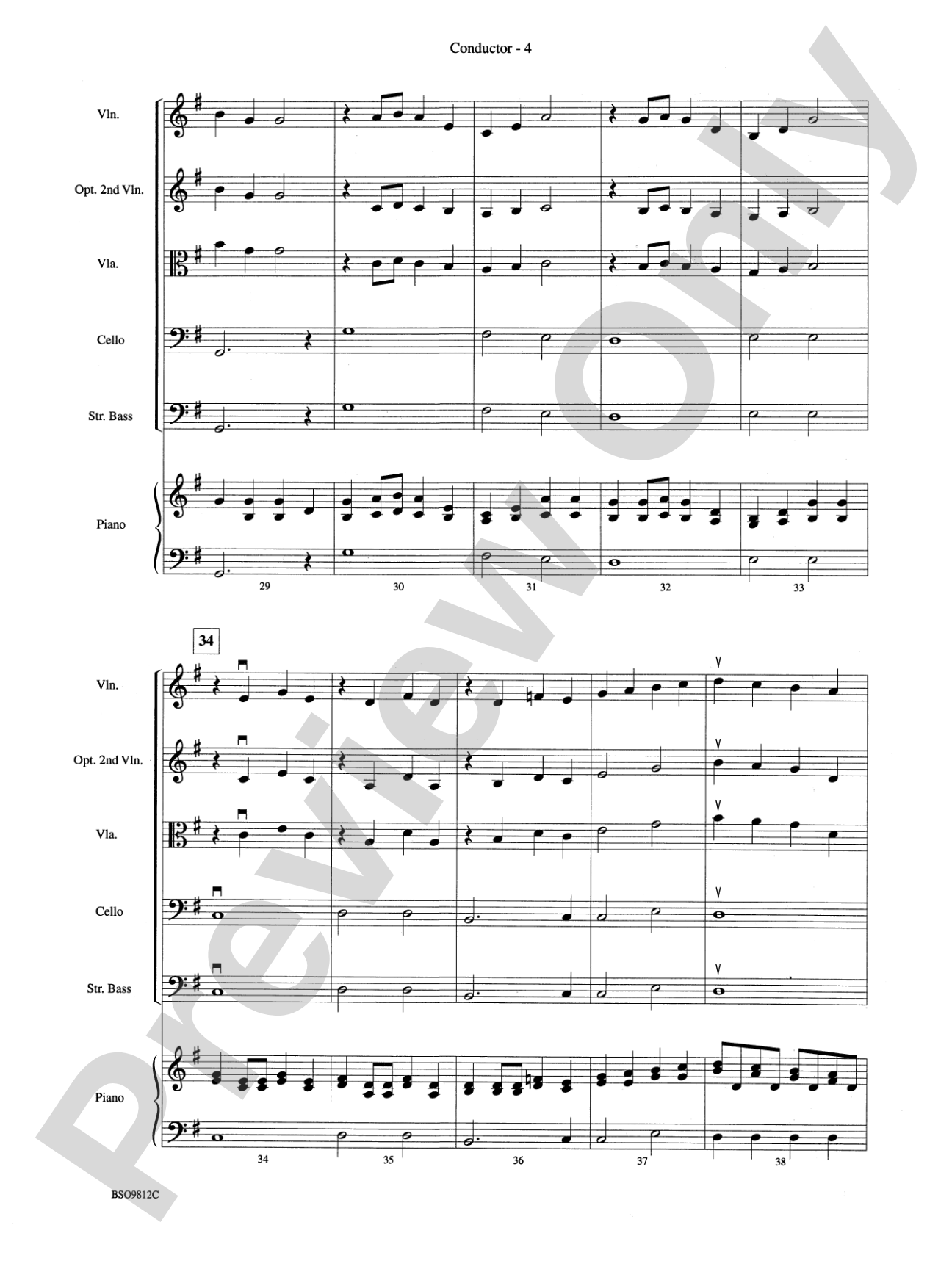 Overture 1812, Opus 49: Score