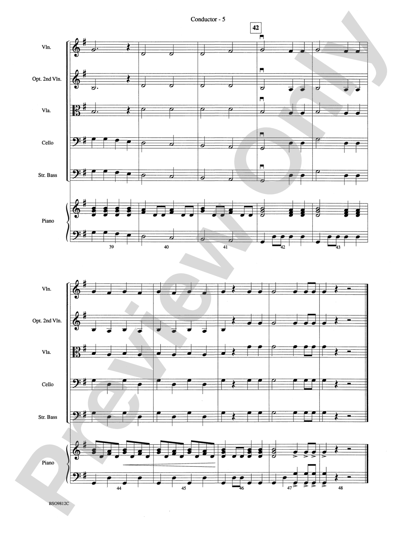 Overture 1812, Opus 49: Score