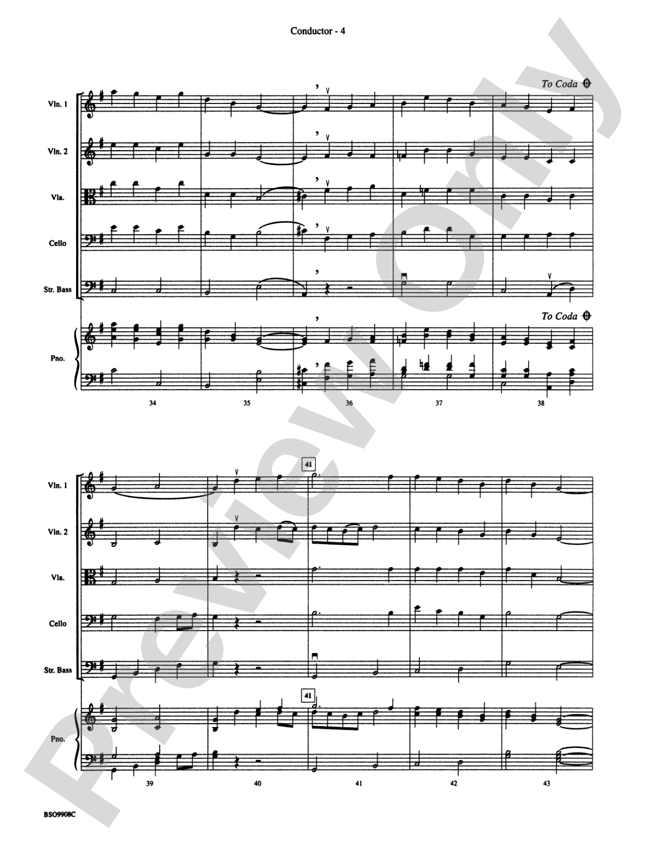 Irish Tune from County Derry: String Orchestra Conductor Score & Parts
