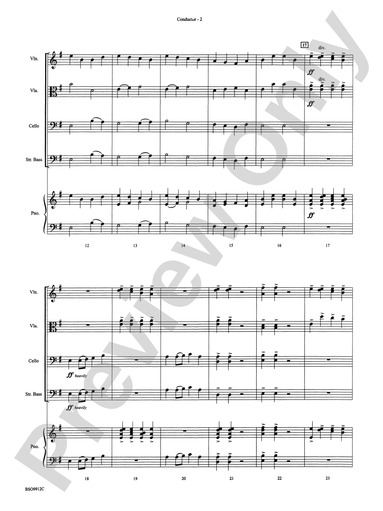 Rite at Stonehenge: String Orchestra Conductor Score & Parts