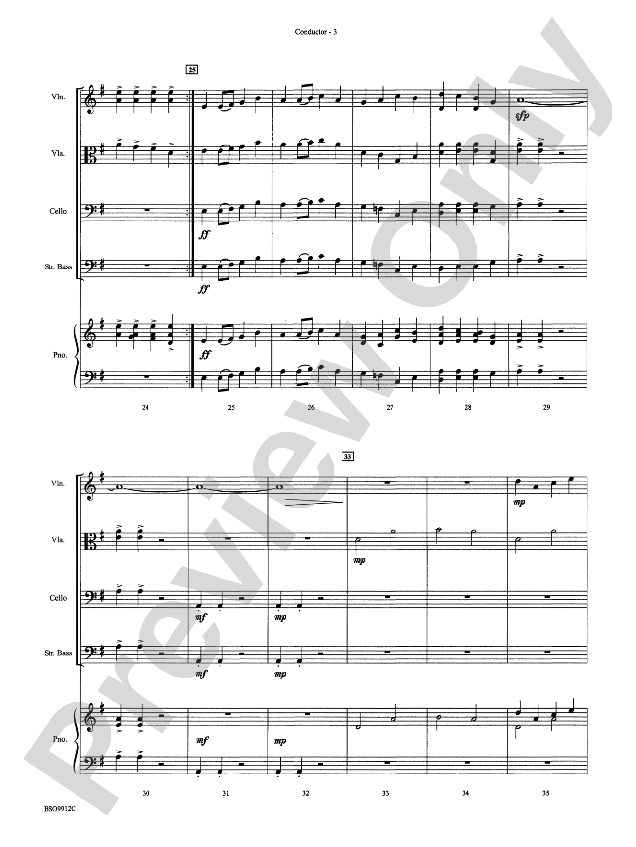 Rite at Stonehenge: String Orchestra Conductor Score & Parts