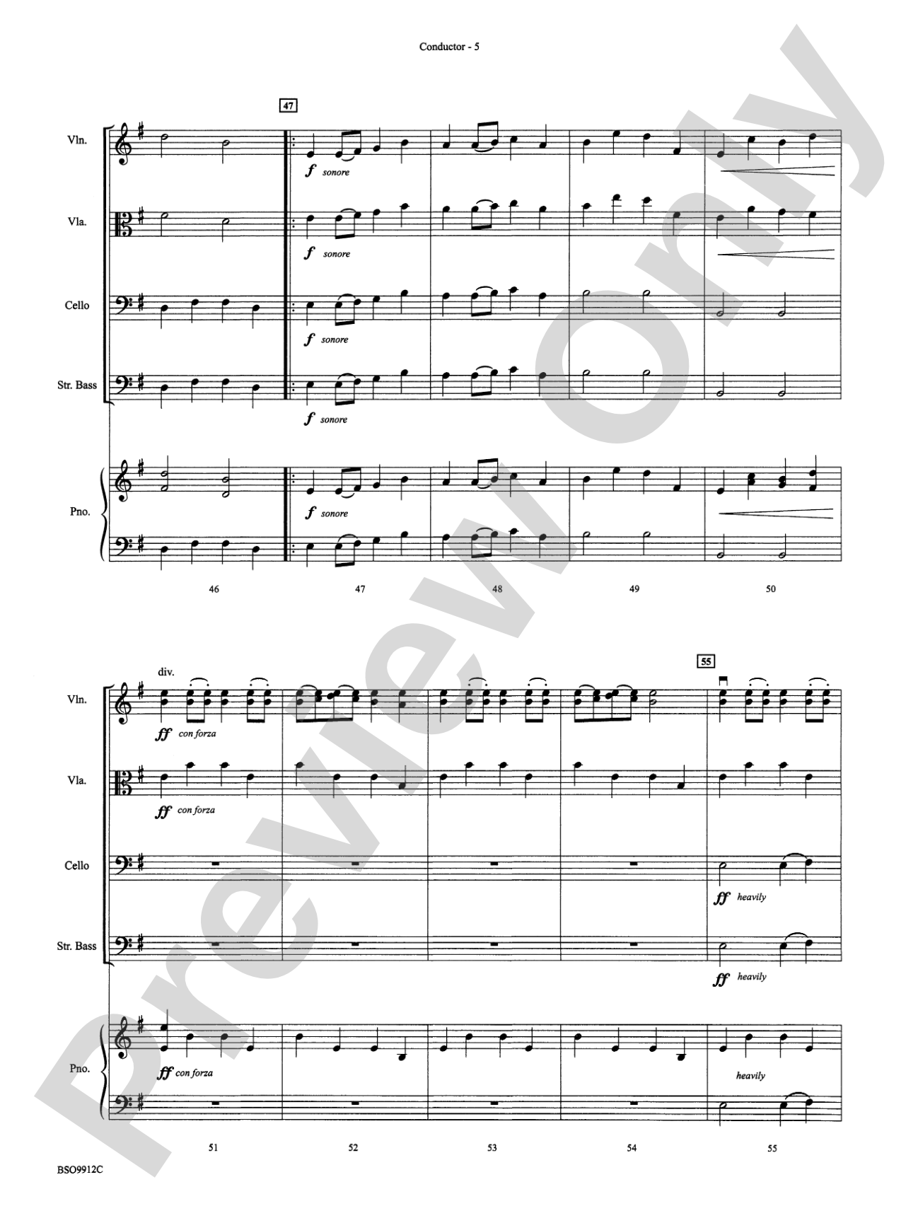Rite at Stonehenge: String Orchestra Conductor Score & Parts