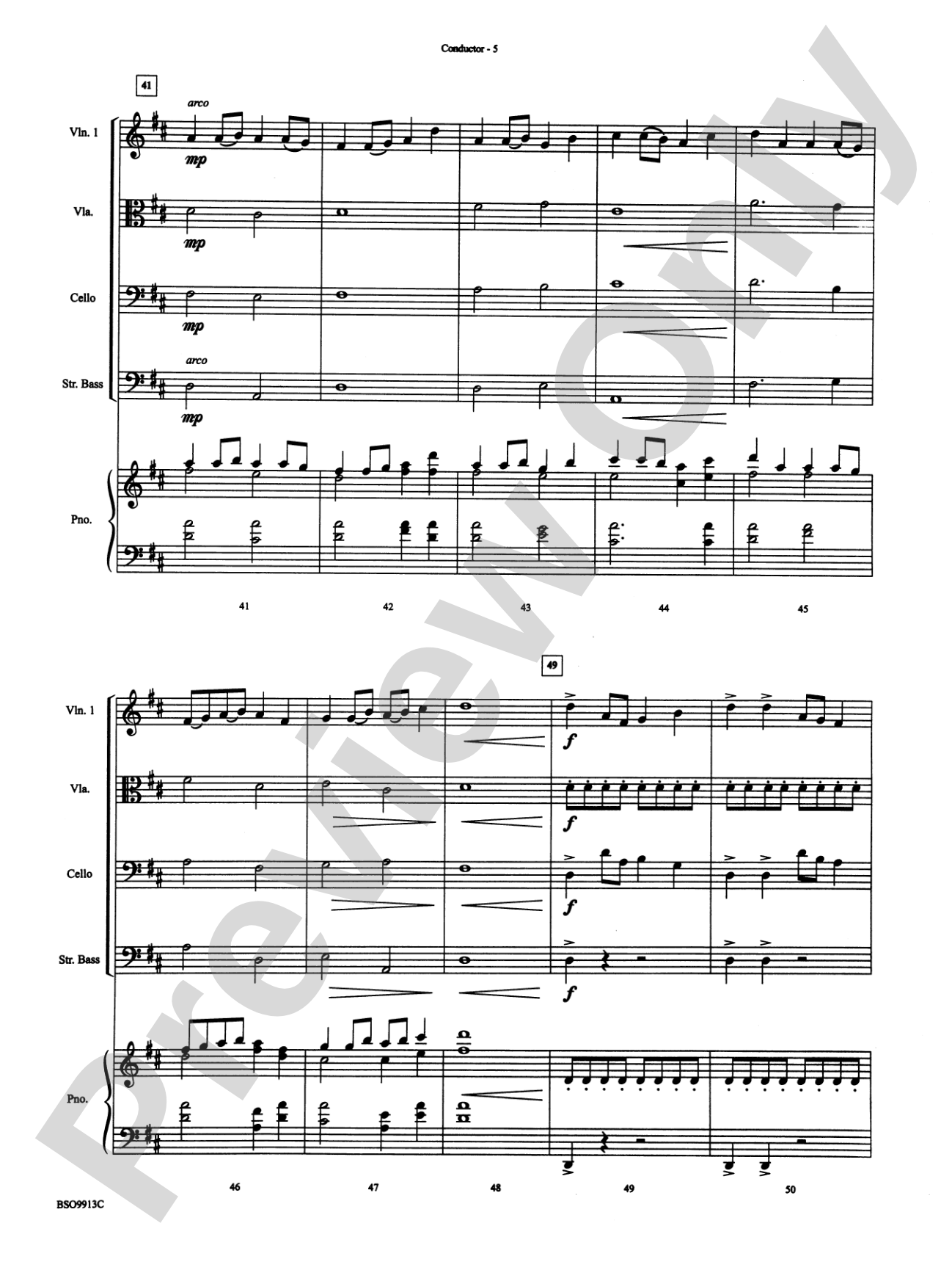 To Dance in the Fields of Glory: String Orchestra Conductor Score & Parts