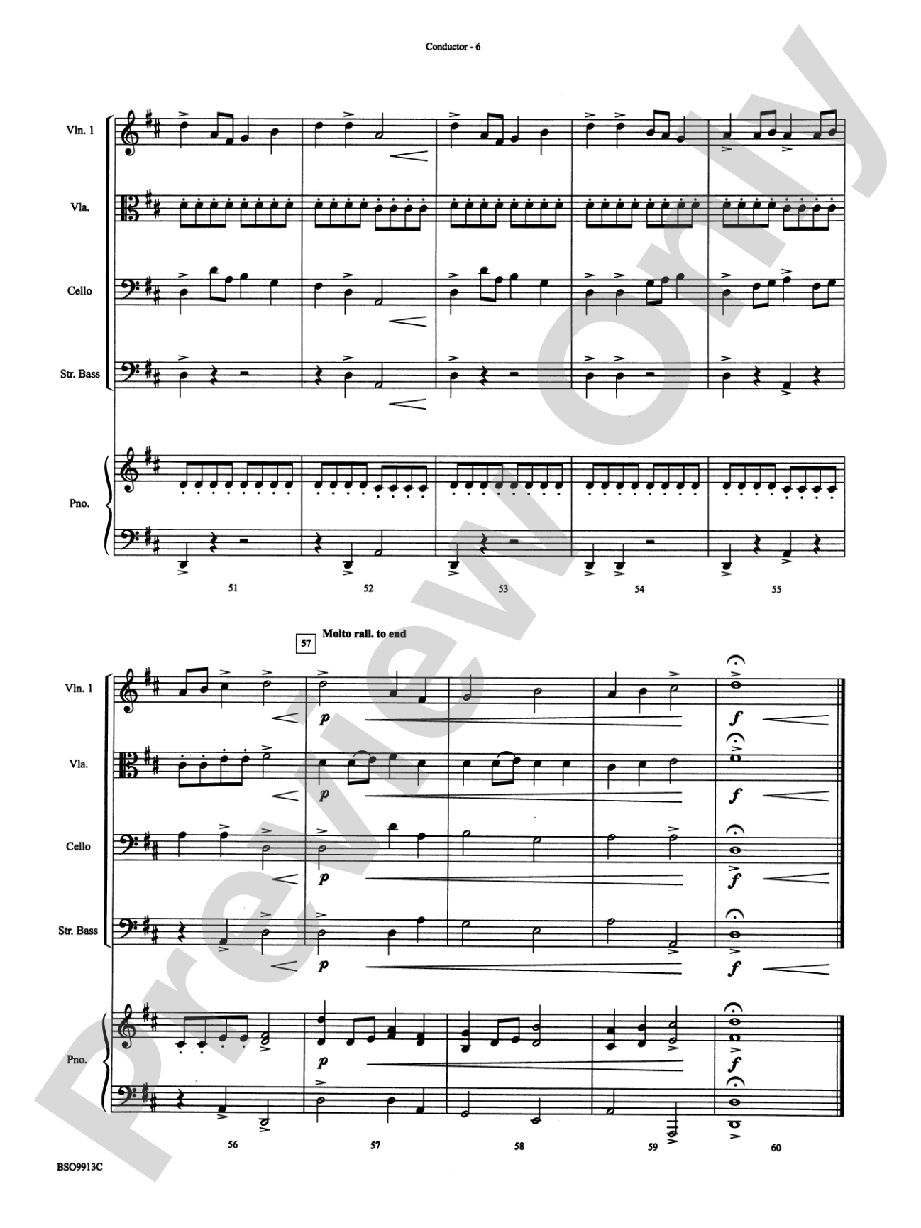 To Dance in the Fields of Glory: String Orchestra Conductor Score & Parts
