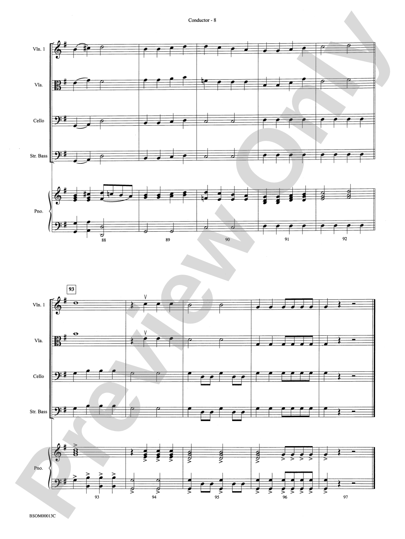 Classic Bits & Pieces: String Orchestra Conductor Score & Parts