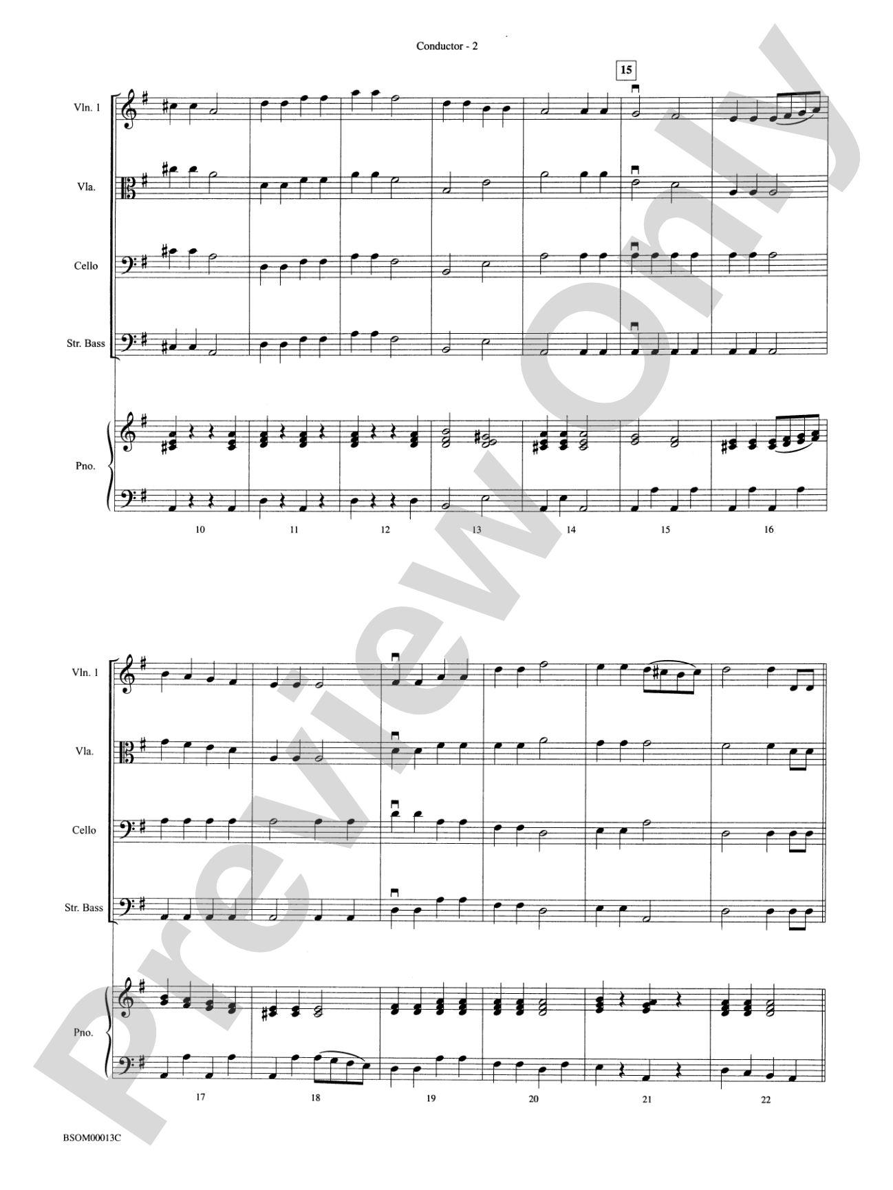 Classic Bits & Pieces: String Orchestra Conductor Score & Parts