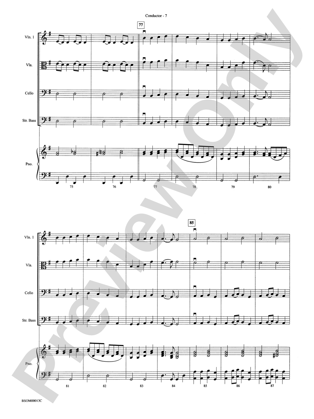 クラシック Complete Emi Recordings1946-84 vol1 Symphony No. 4: String Orchestra Conductor Score & Parts | William