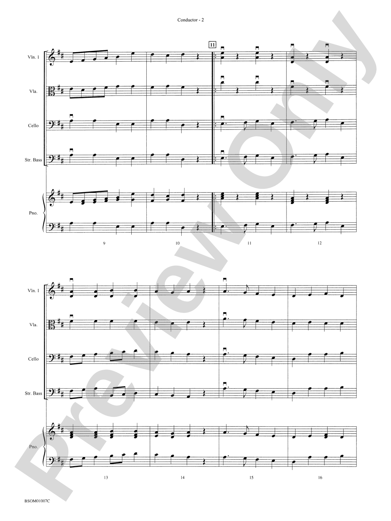 Deck the Halls: String Orchestra Conductor Score & Parts