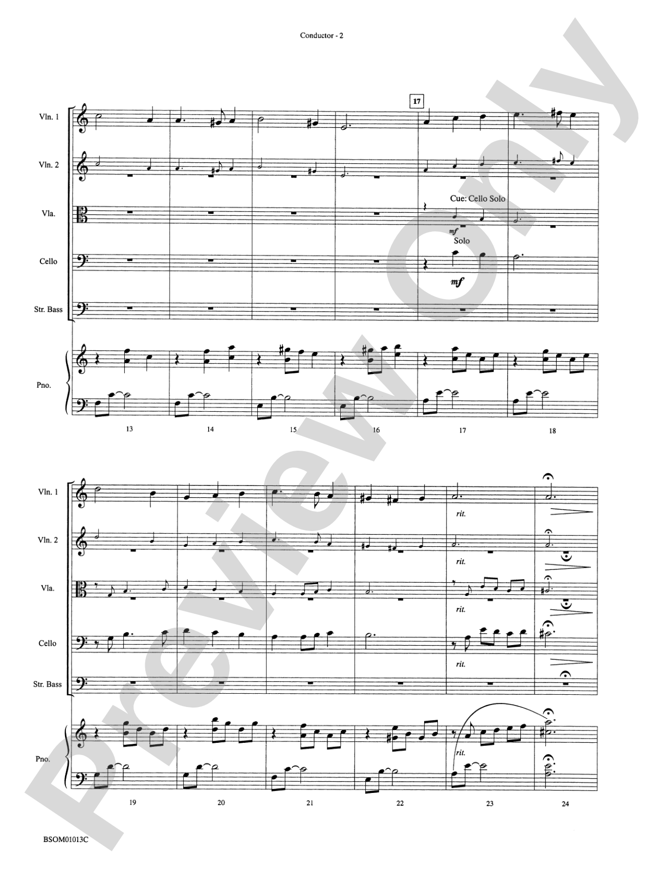 The Children's Carols: String Orchestra Conductor Score & Parts