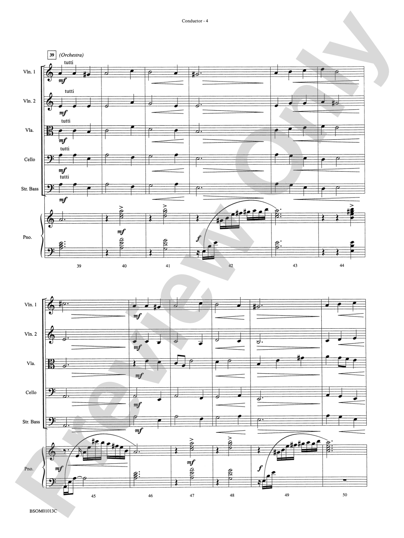 The Children's Carols: String Orchestra Conductor Score & Parts