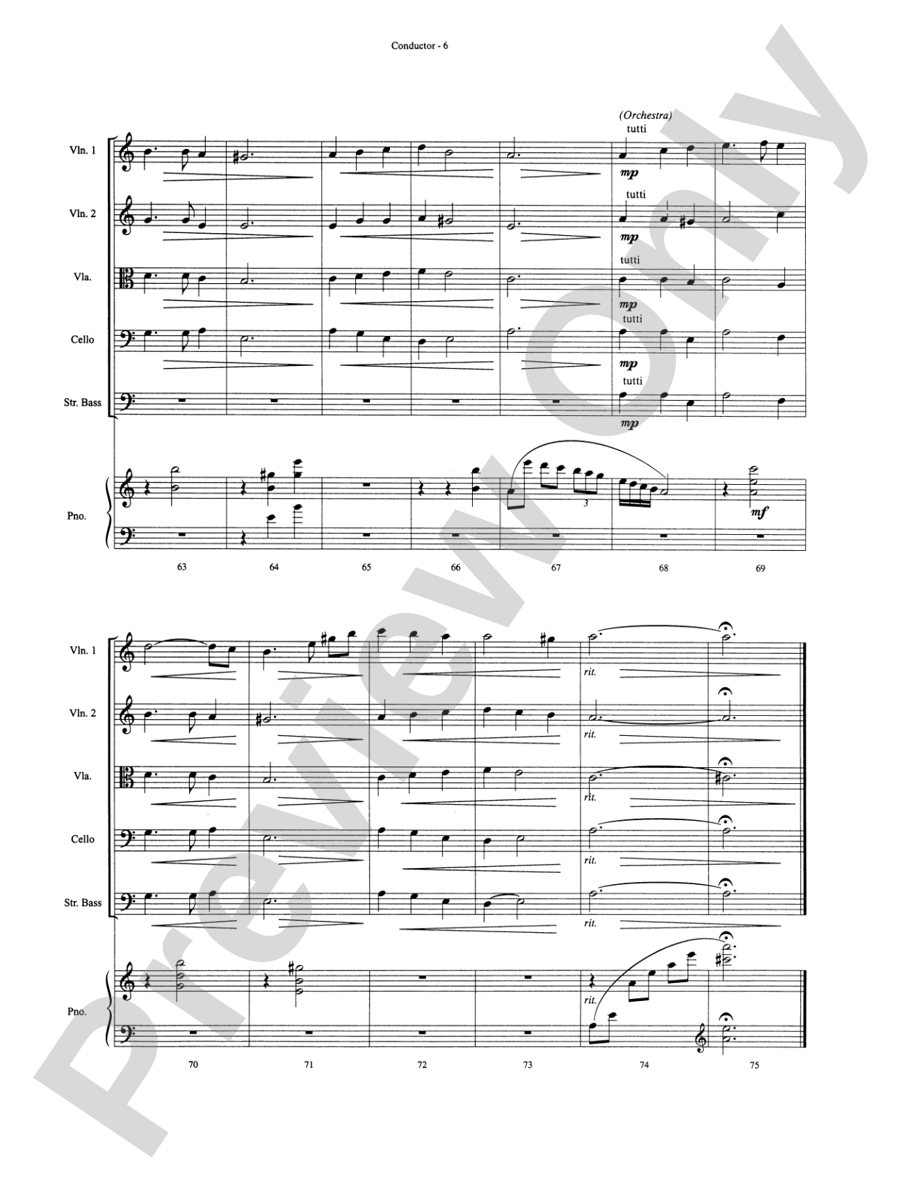 The Children's Carols: String Orchestra Conductor Score & Parts