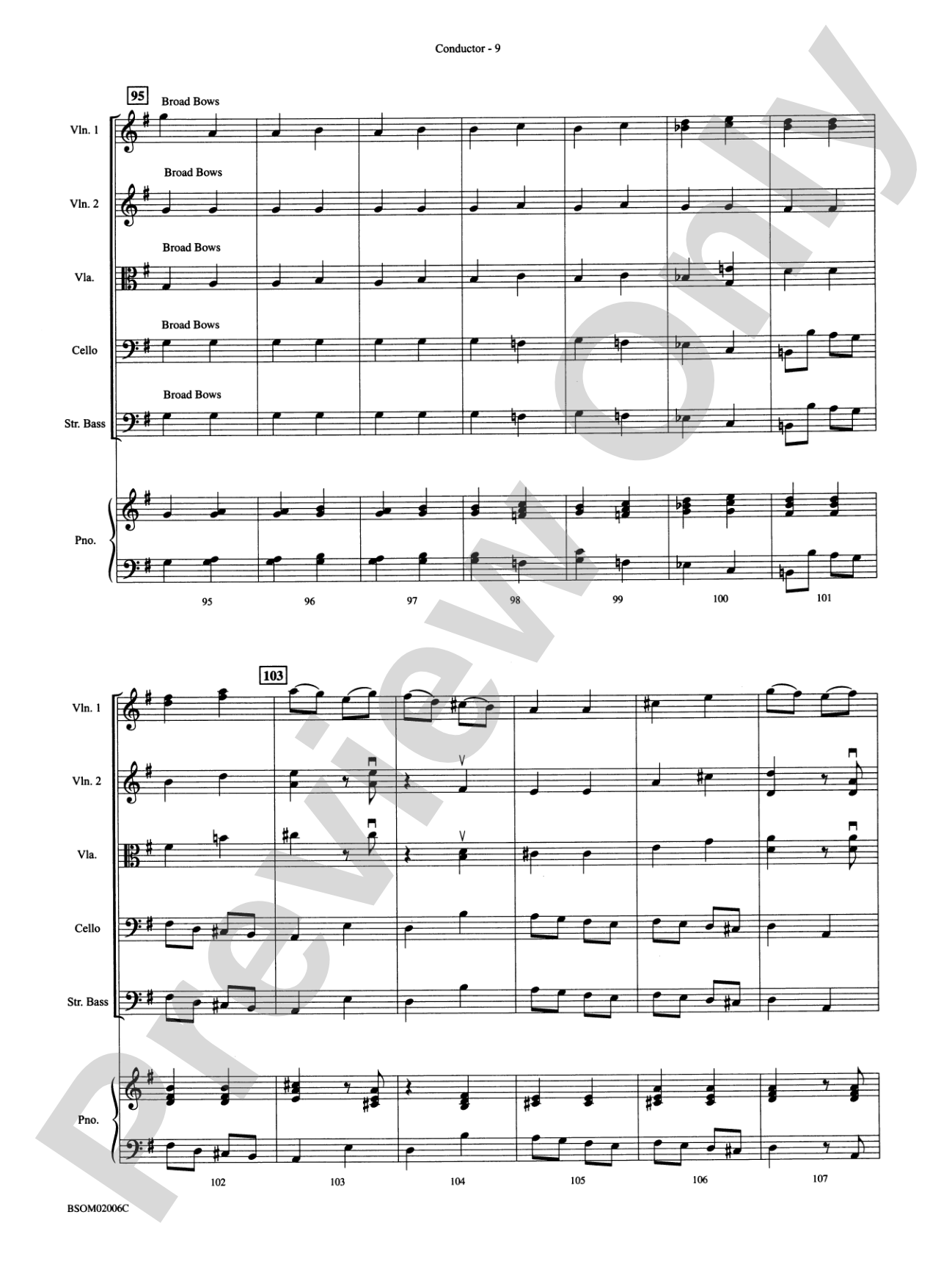 Russian Sleigh Ride: String Orchestra Conductor Score & Parts
