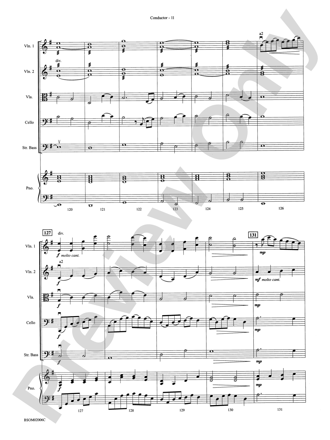 Russian Sleigh Ride: String Orchestra Conductor Score & Parts