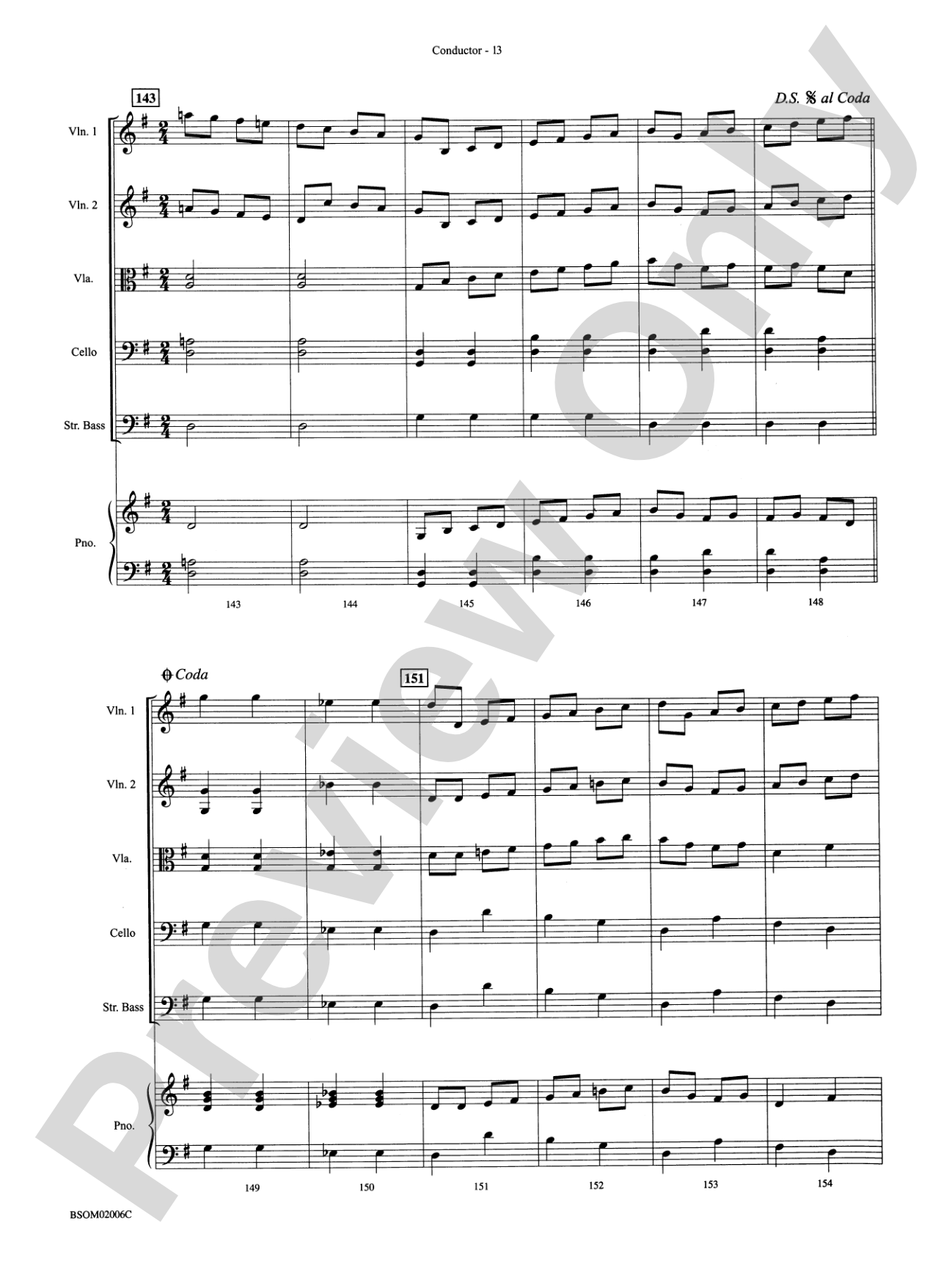 Russian Sleigh Ride: String Orchestra Conductor Score & Parts