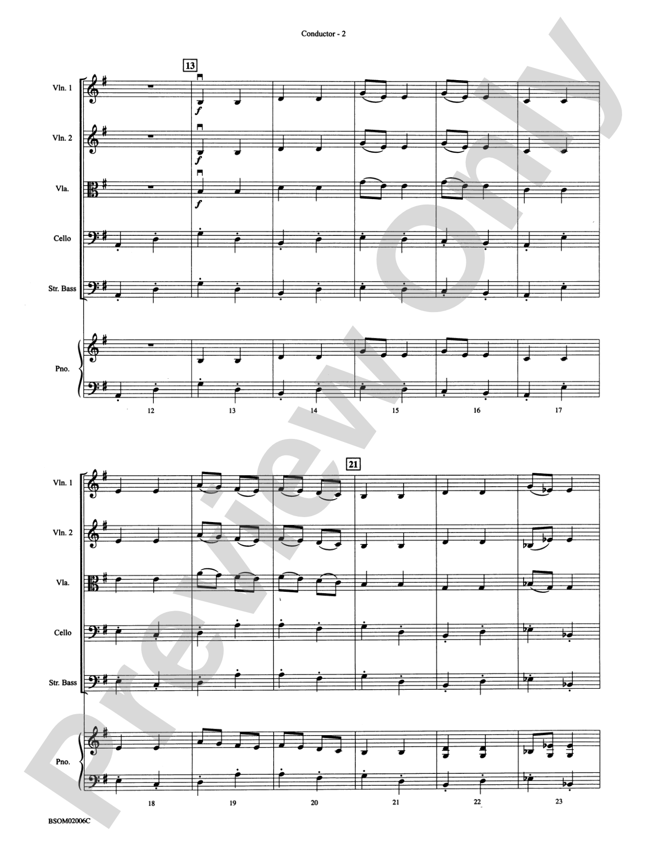 Russian Sleigh Ride: String Orchestra Conductor Score & Parts