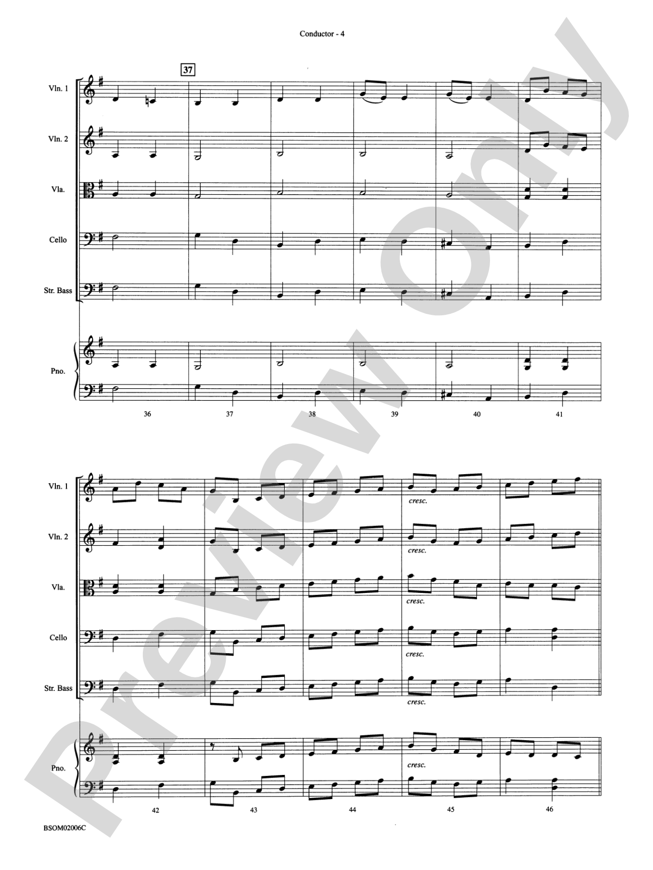 Russian Sleigh Ride: String Orchestra Conductor Score & Parts