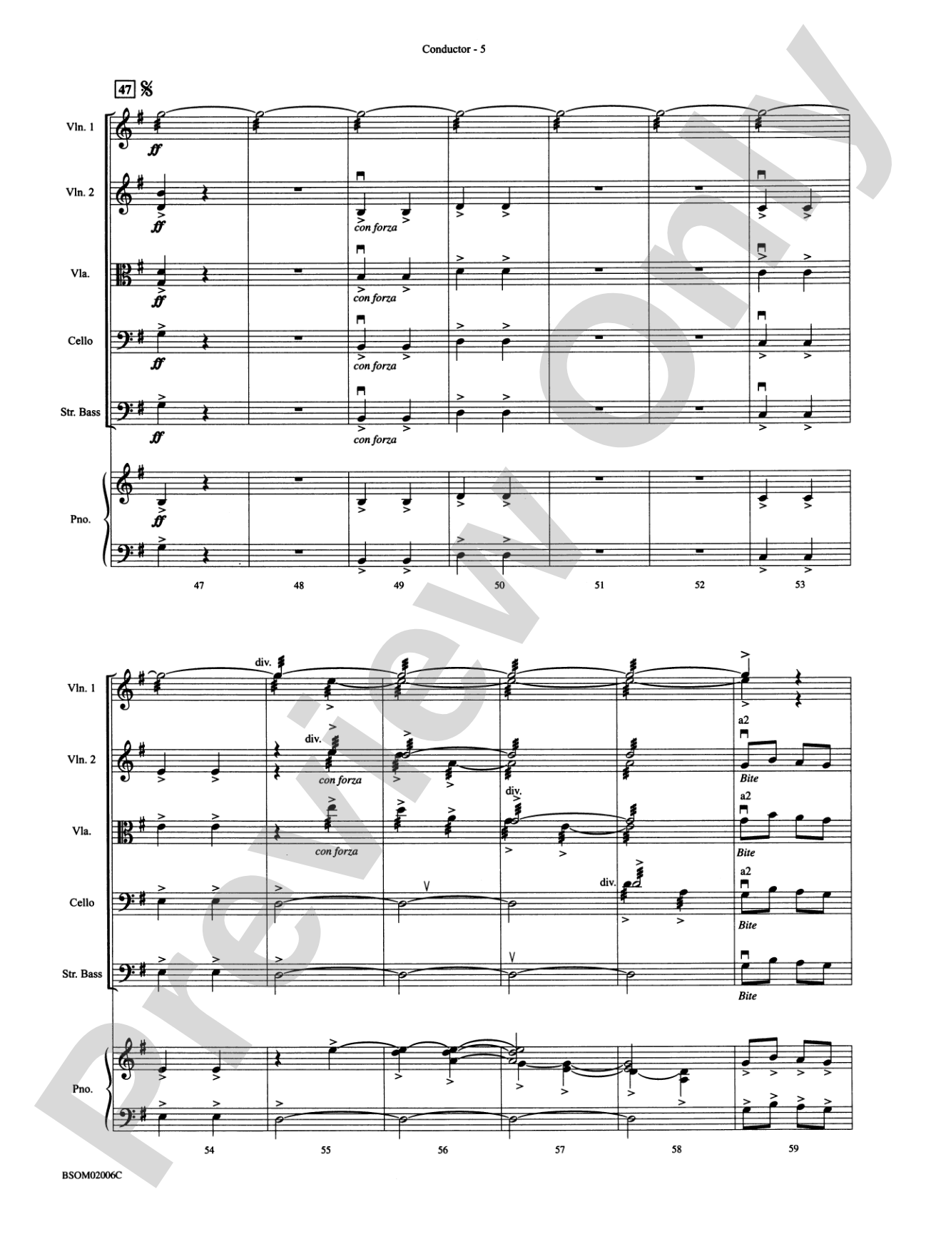 Russian Sleigh Ride: String Orchestra Conductor Score & Parts