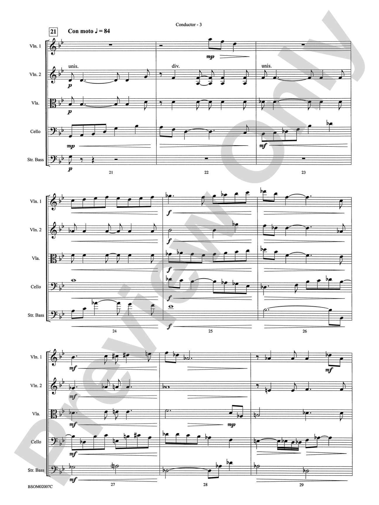 Serenade for String Orchestra: String Orchestra Conductor Score & Parts