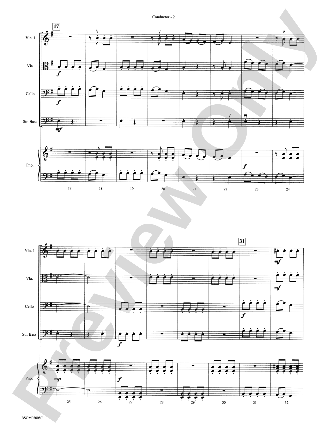 Indian Dance: String Orchestra Conductor Score & Parts