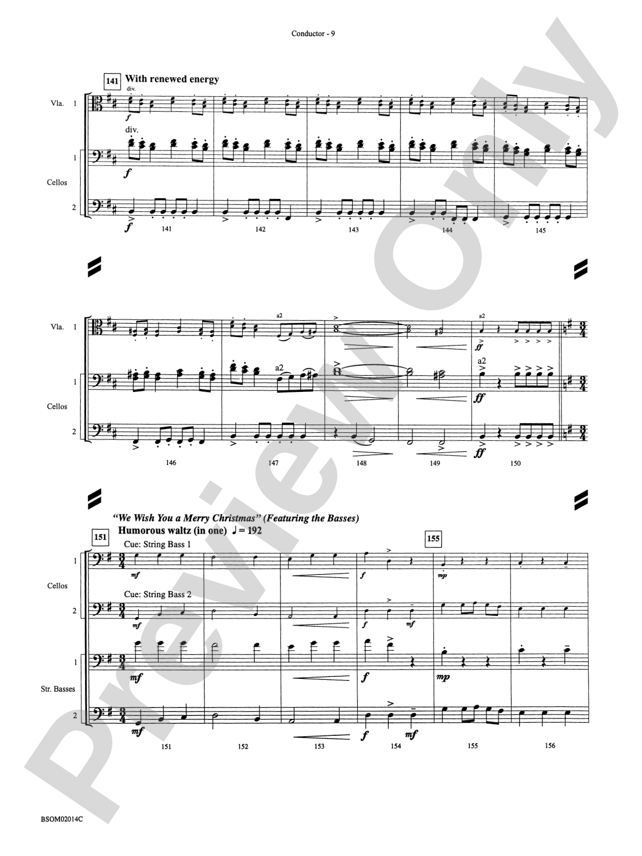 Christmas in the Round (A Holiday Prism for String Orchestra): String Orchestra Conductor Score & Parts