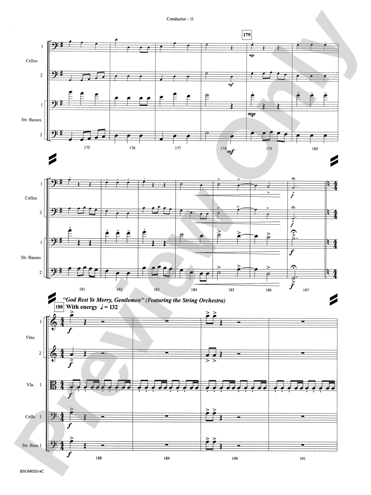 Christmas in the Round (A Holiday Prism for String Orchestra): String Orchestra Conductor Score & Parts