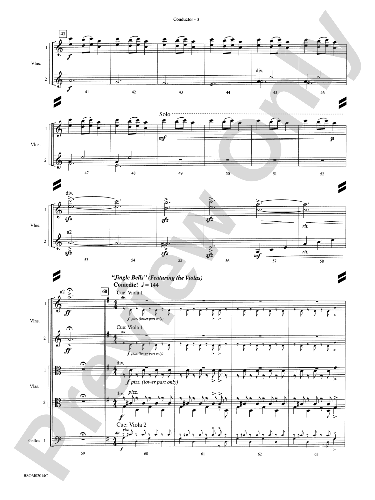 Christmas in the Round (A Holiday Prism for String Orchestra): String Orchestra Conductor Score & Parts