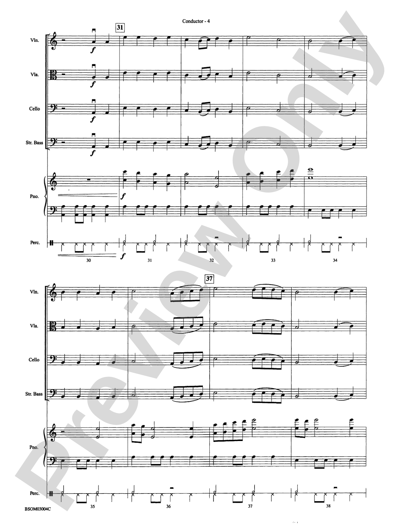 Patapan: String Orchestra Conductor Score & Parts
