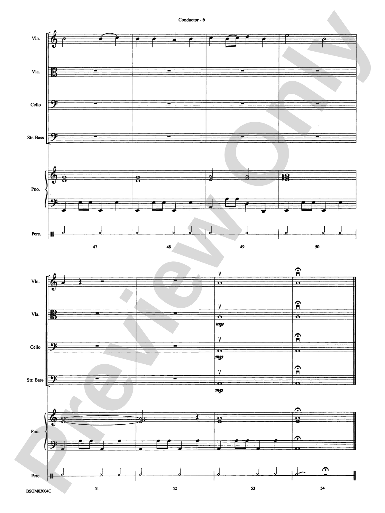 Patapan: String Orchestra Conductor Score & Parts