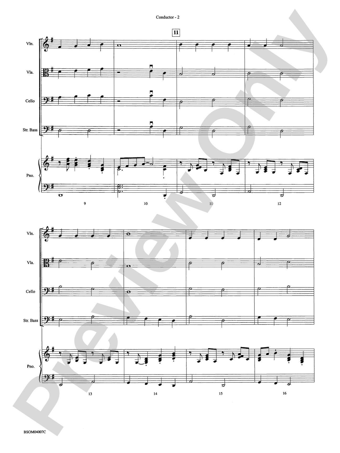 Jazzy Old Saint Nick: String Orchestra Conductor Score & Parts