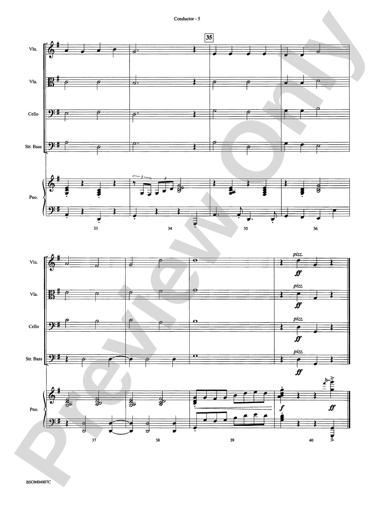 Jazzy Old Saint Nick: String Orchestra Conductor Score & Parts