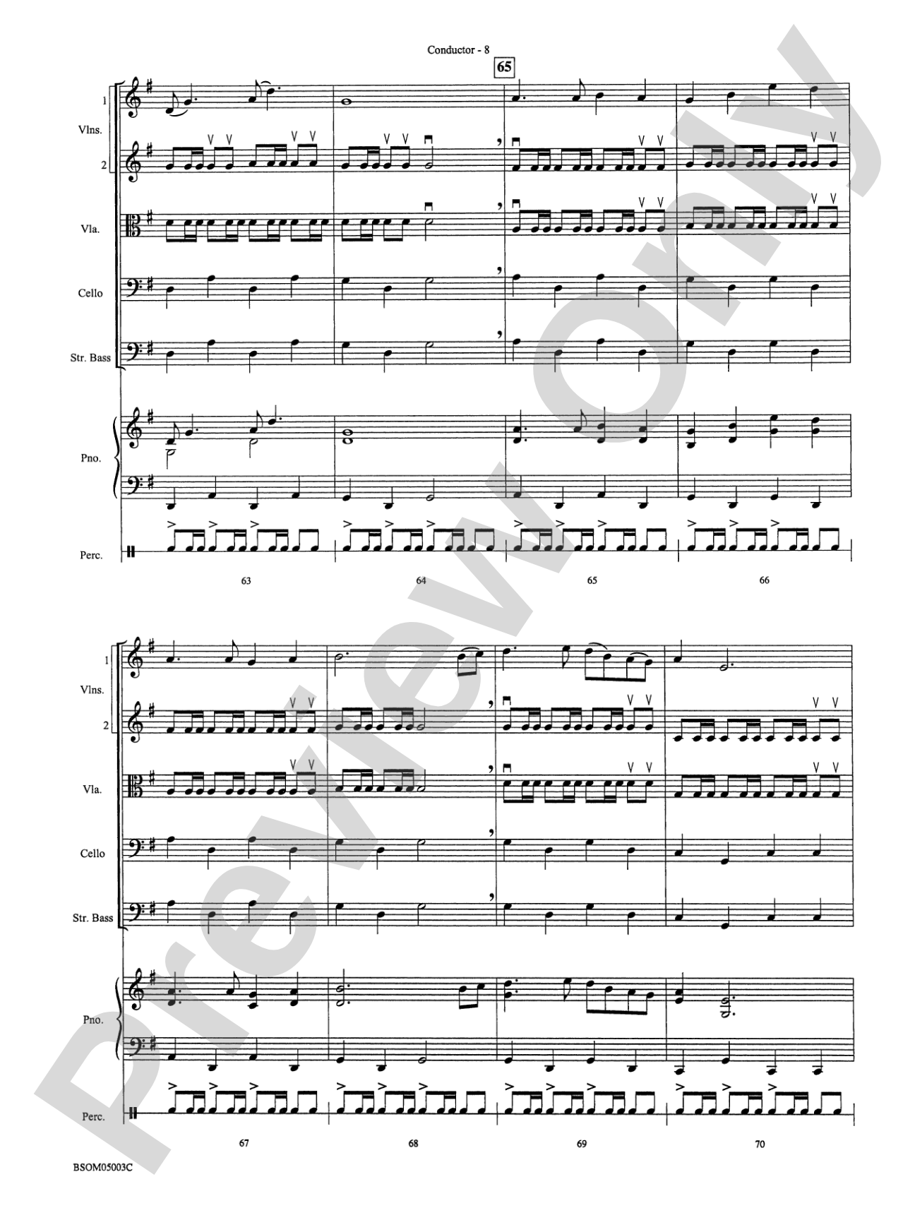 Tap Roots: String Orchestra Conductor Score & Parts