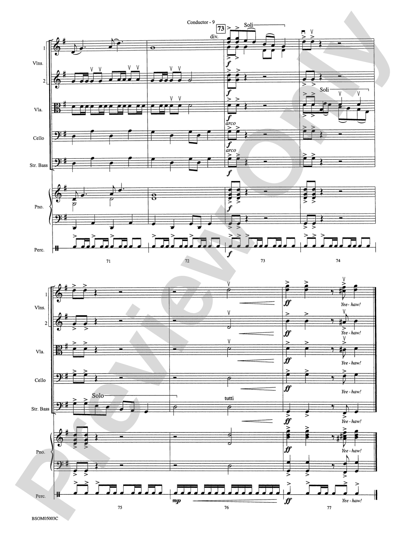 Tap Roots: String Orchestra Conductor Score & Parts