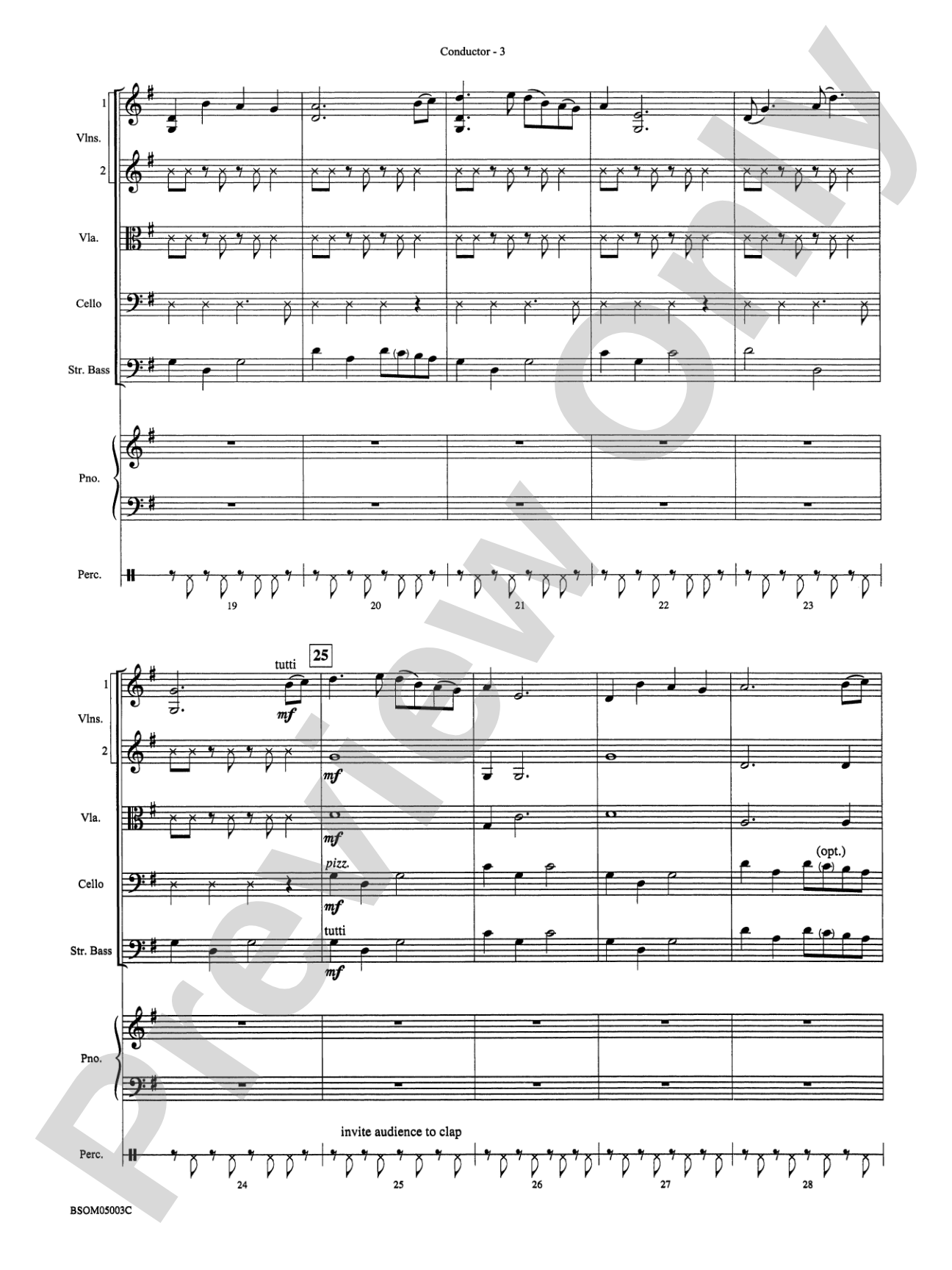 Tap Roots: String Orchestra Conductor Score & Parts