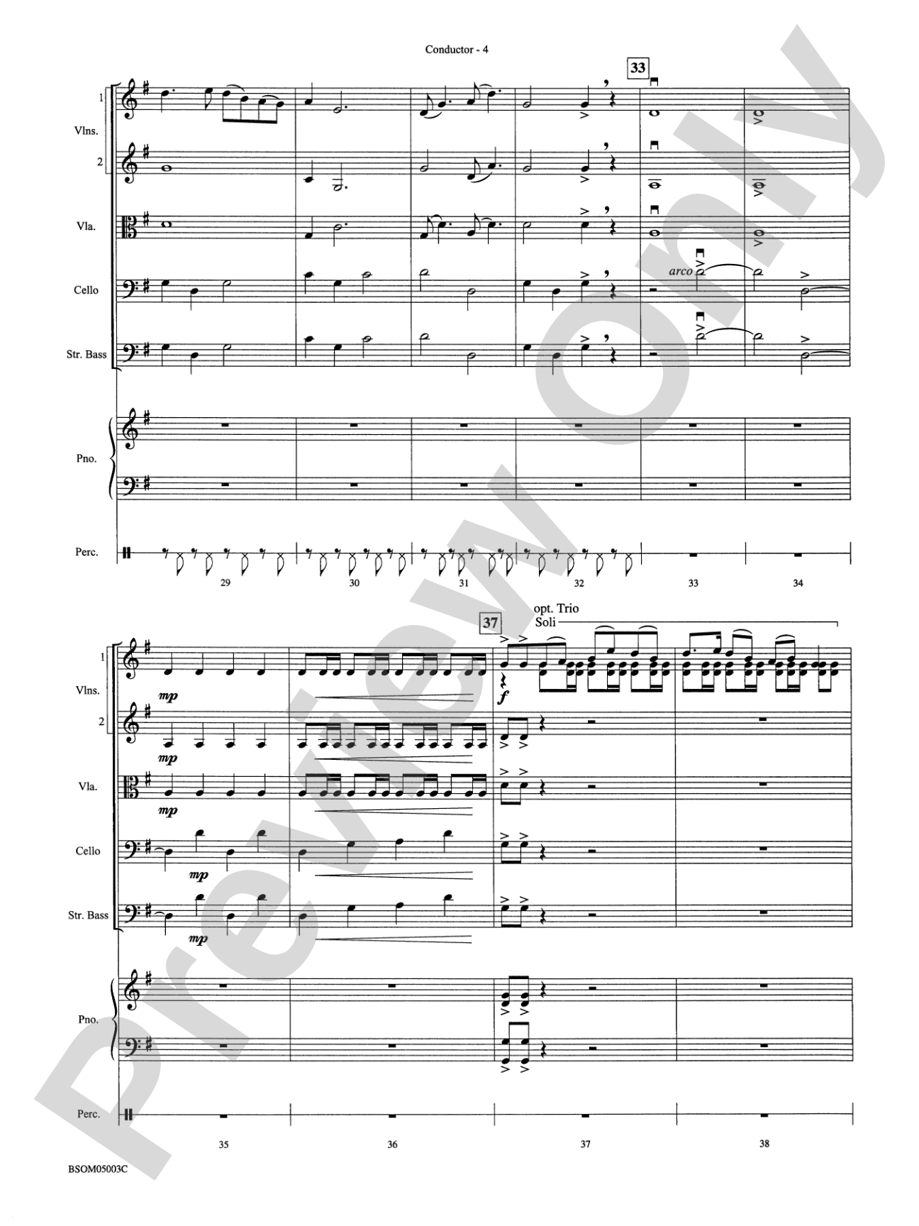 Tap Roots: String Orchestra Conductor Score & Parts