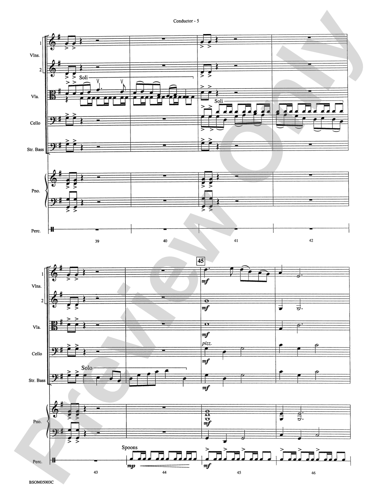 Tap Roots: String Orchestra Conductor Score & Parts