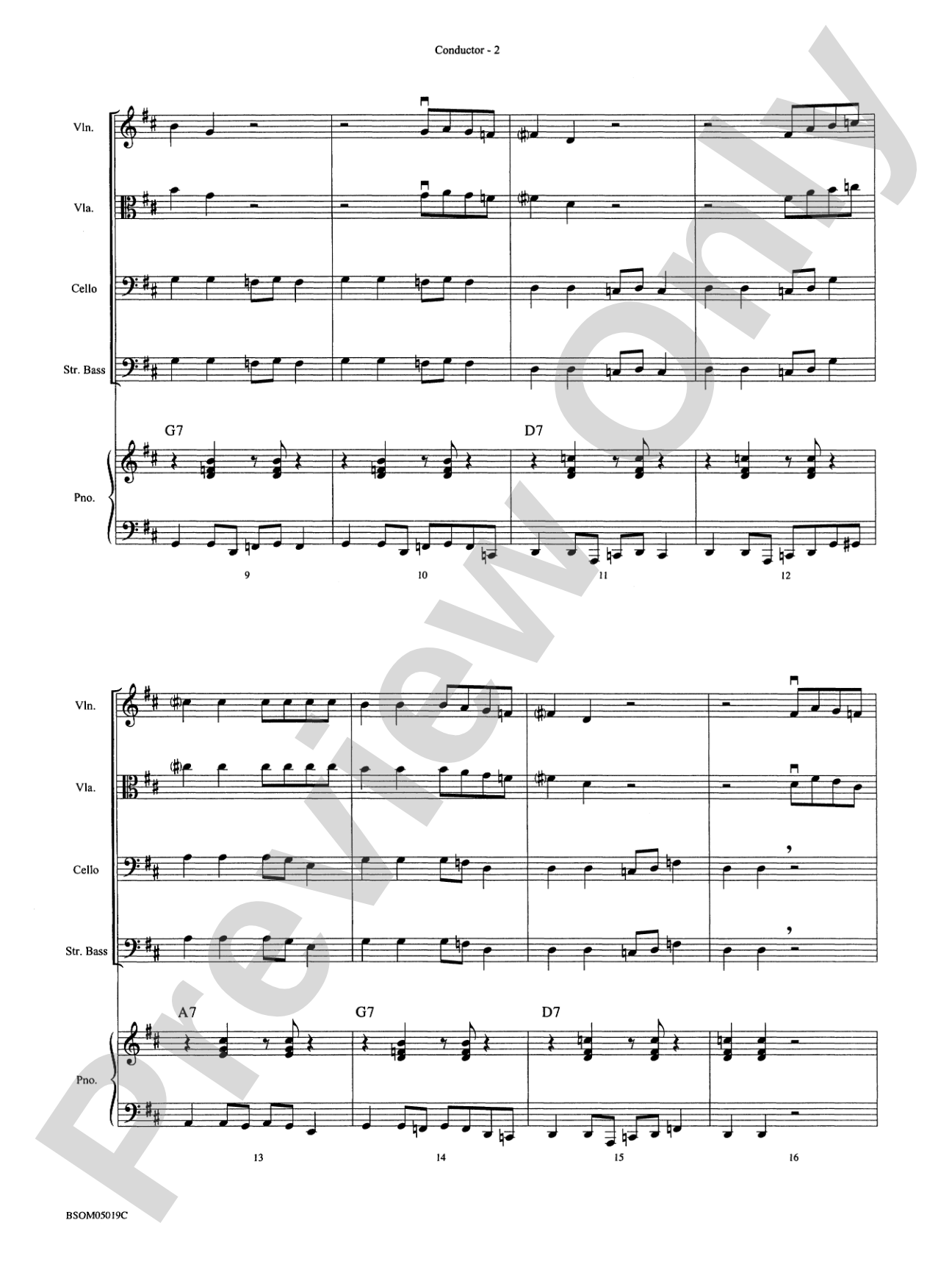 Rockin' Strings: String Orchestra Conductor Score & Parts