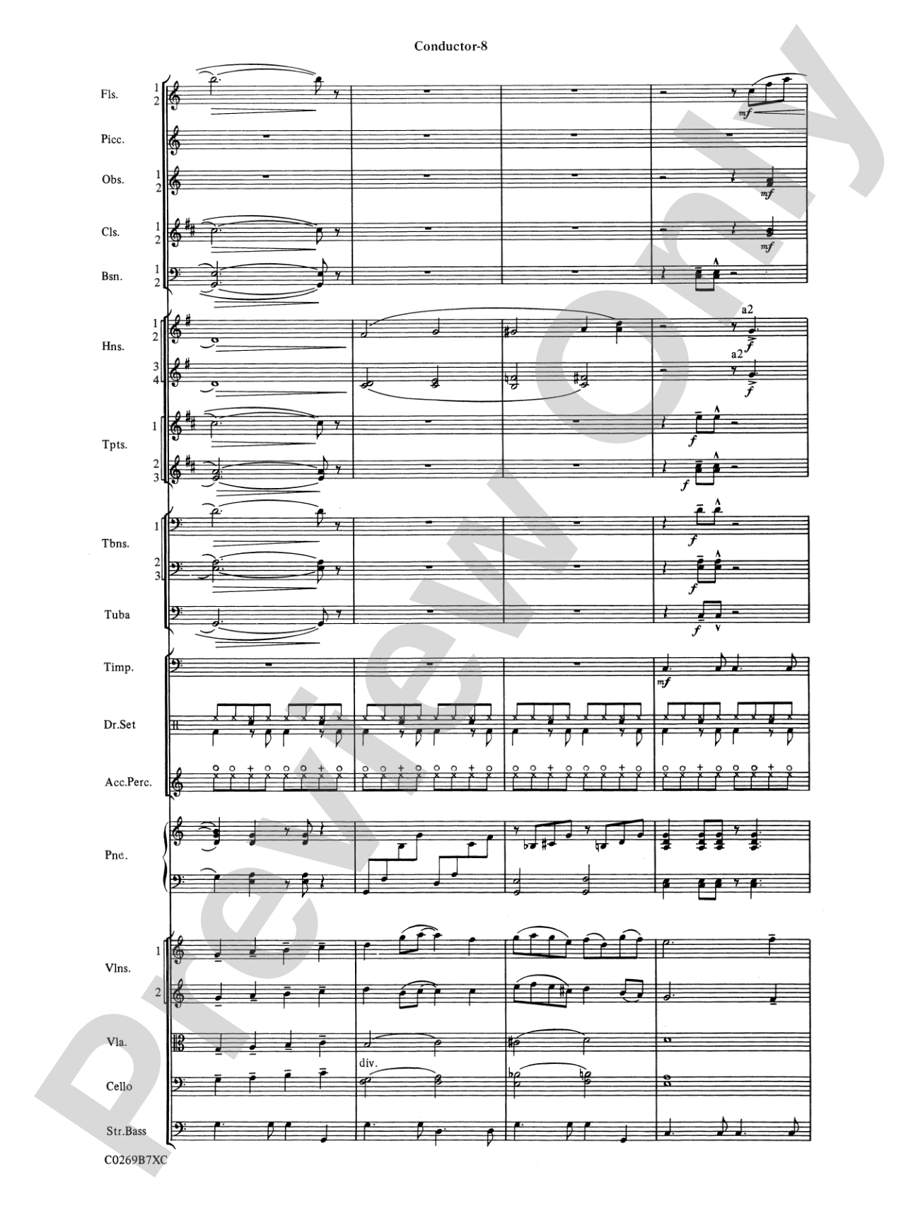 Leroy Anderson Favorites: Full Orchestra Conductor Score & Parts