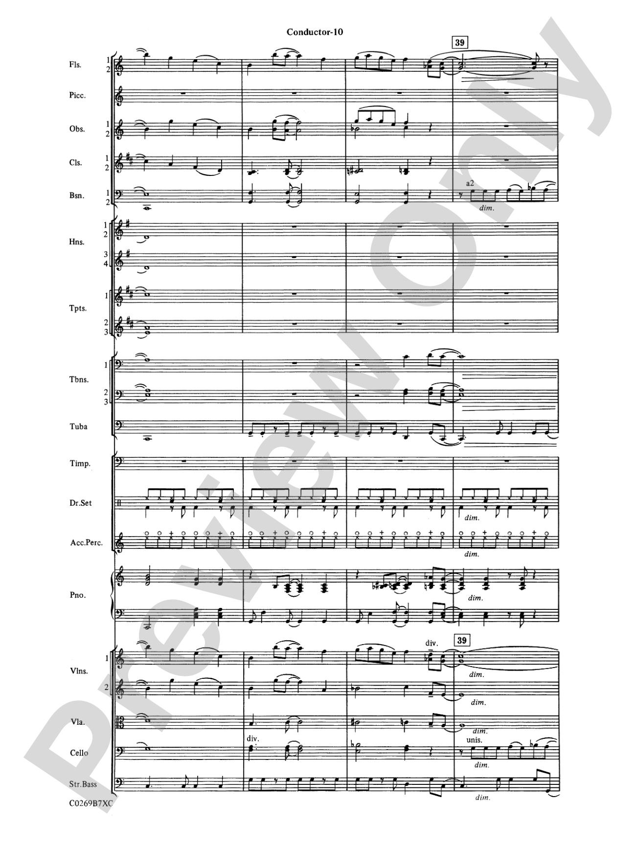 Leroy Anderson Favorites: Full Orchestra Conductor Score & Parts