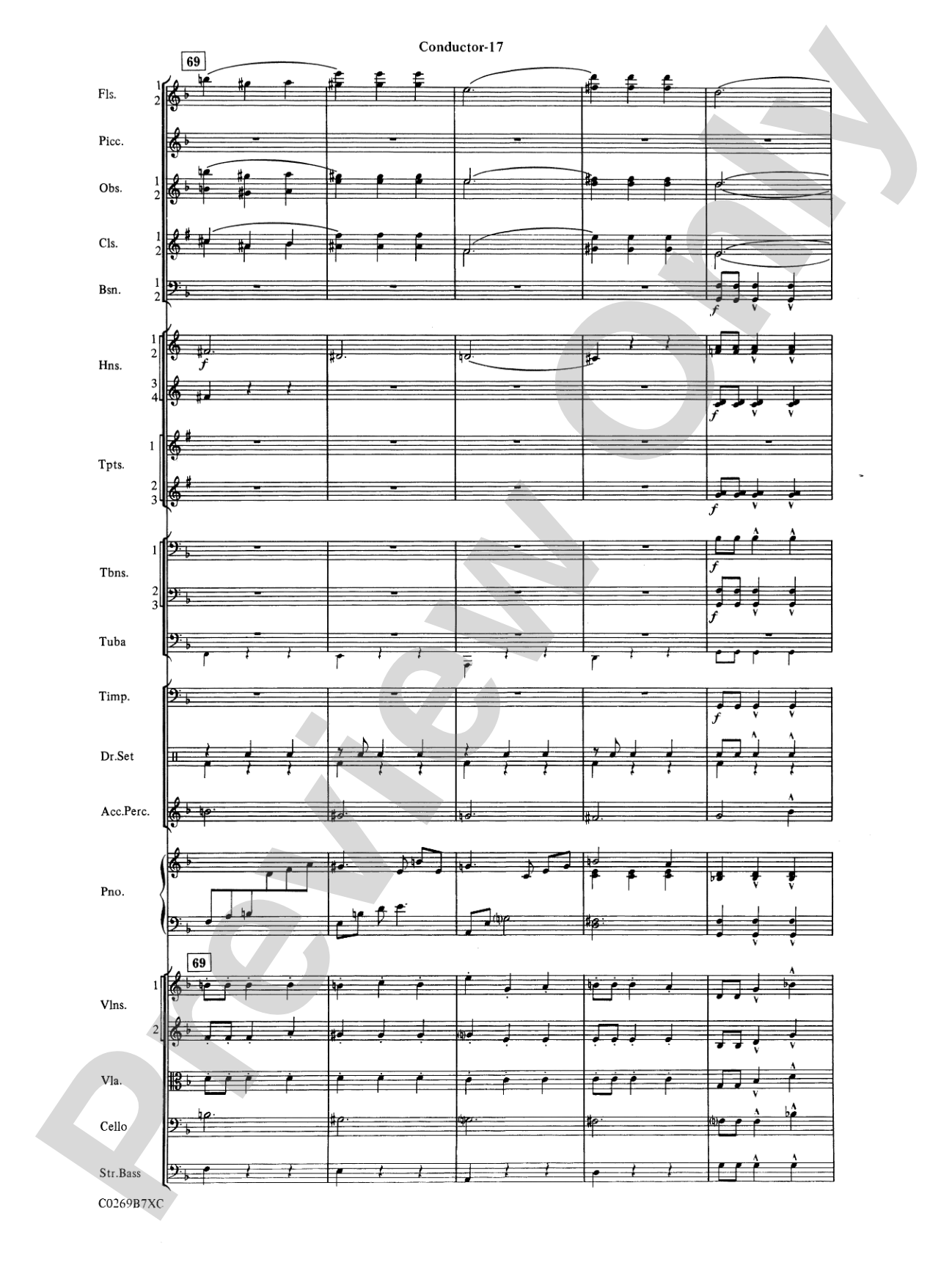 Leroy Anderson Favorites: Full Orchestra Conductor Score & Parts