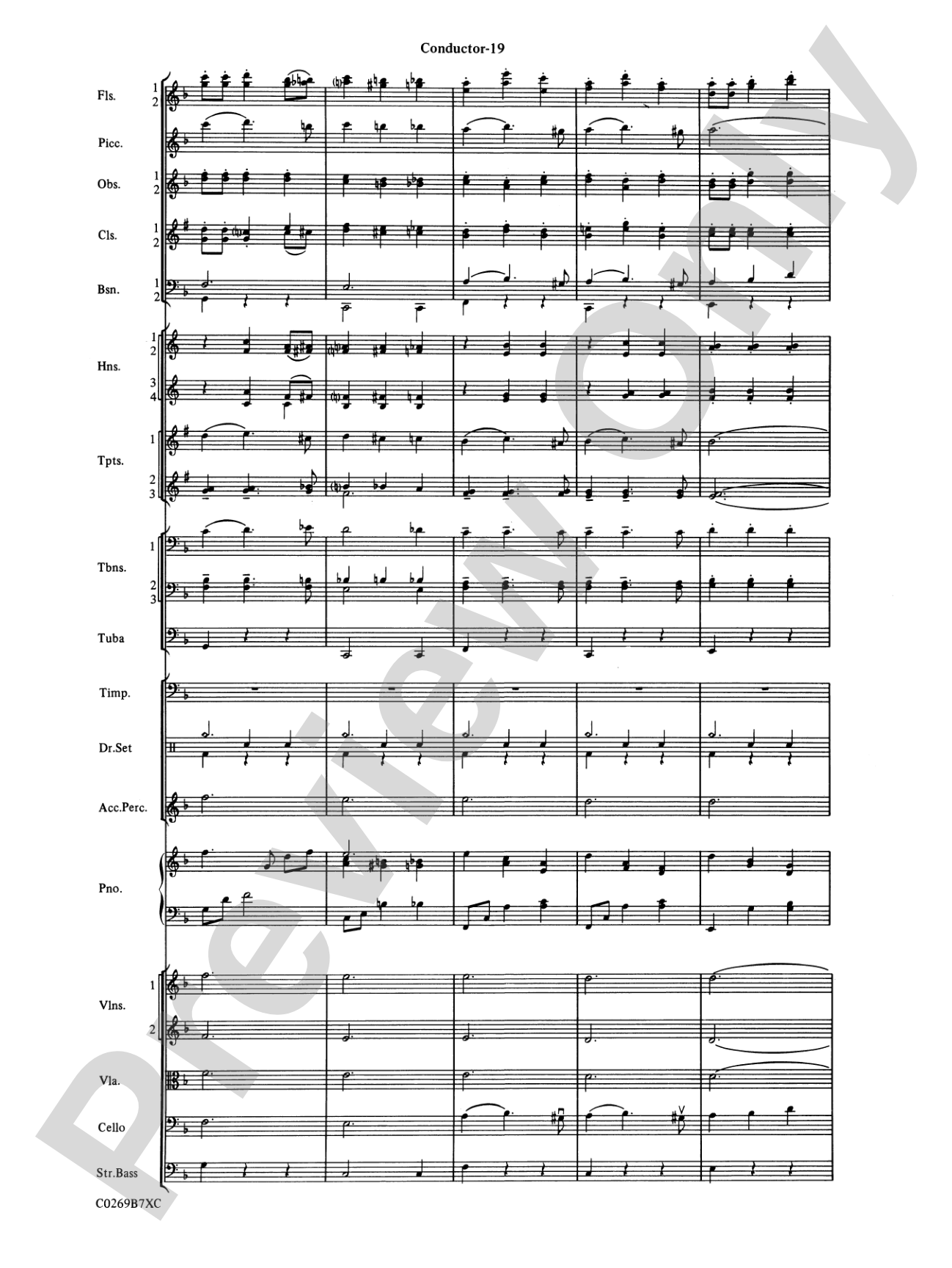 Leroy Anderson Favorites: Full Orchestra Conductor Score & Parts