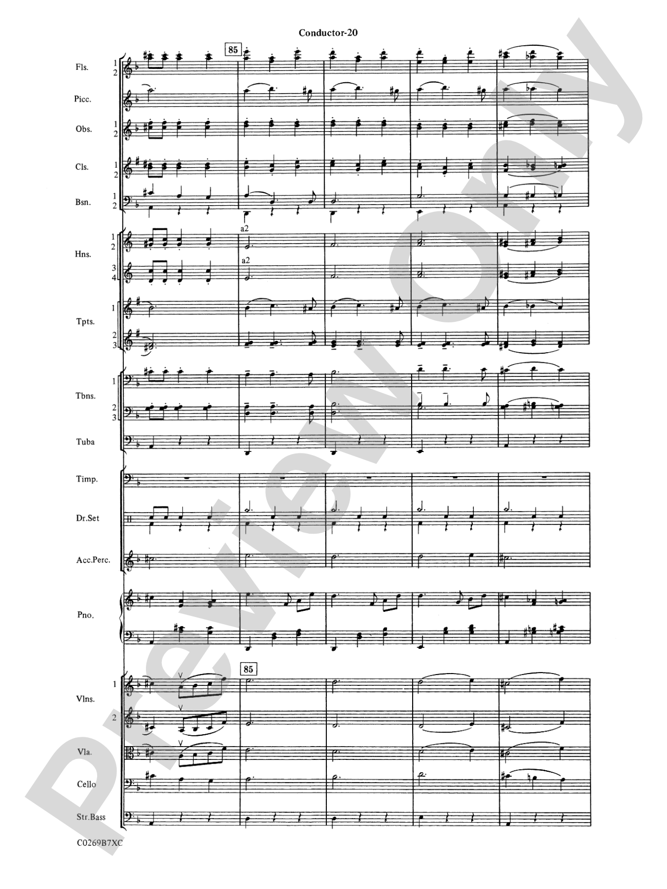Leroy Anderson Favorites: Full Orchestra Conductor Score & Parts