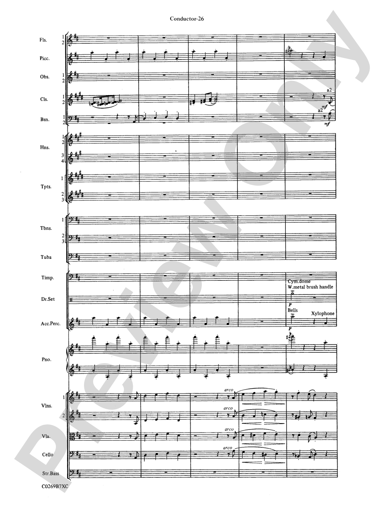 Leroy Anderson Favorites: Full Orchestra Conductor Score & Parts